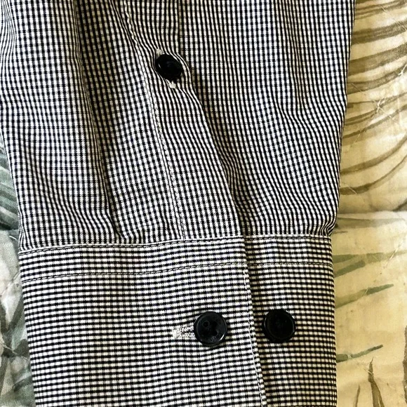 Calvin Klein Men’s B/W slim fit performance non-iron dress shirt .Size 16 34/35 - Picture 7 of 7